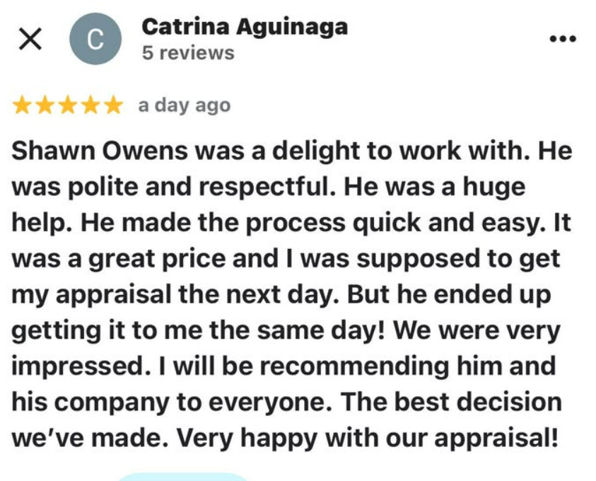 Catrina Aguinaga — 5-star Google review