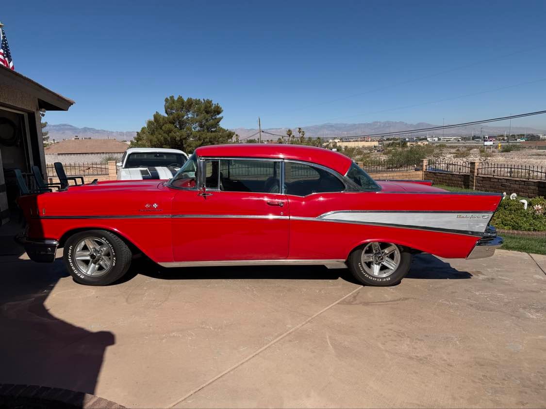 1957 Chevrolet Bel Air red classic