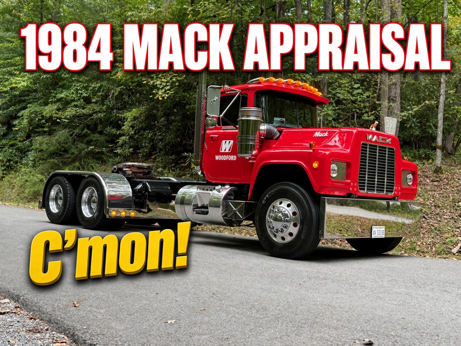 1984 Mack truck in red, Woodford County appraisal